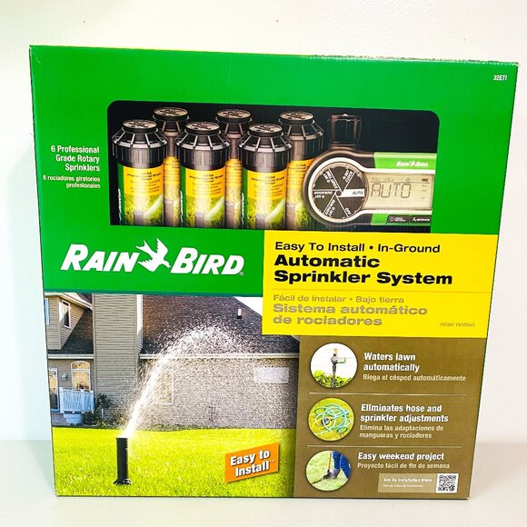 NEW RAIN BIRD DIY Automatic Sprinkler System 32ETI 1,000-3,000 Sq Ft Coverage - Picture 1 of 9